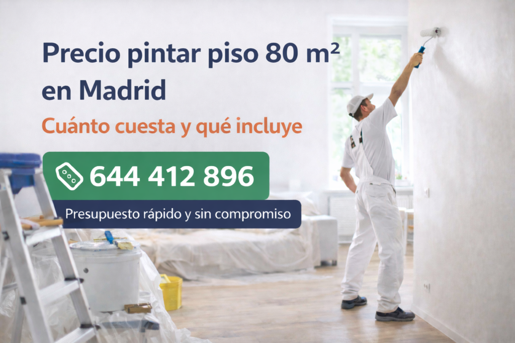 precio pintar piso de 80 metros en madrid
